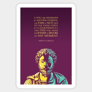 Marcus Aurelius Inspirational Quote: The Power to Revoke Sticker